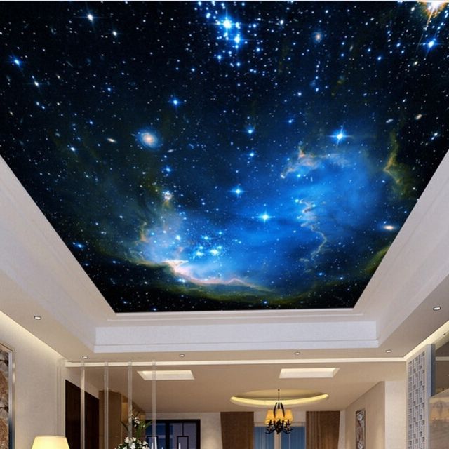 Preorder Custom 3d Star Wallpaper Mural Modern Living Room