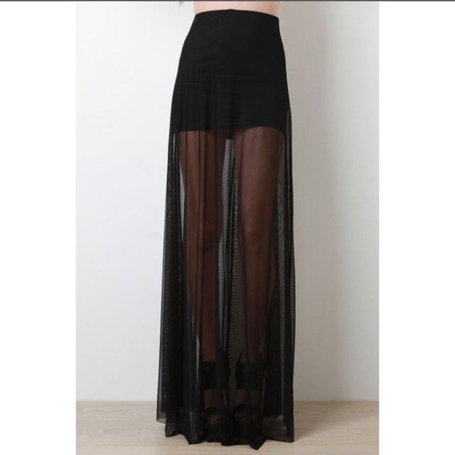 Sheer long skirt Clearance