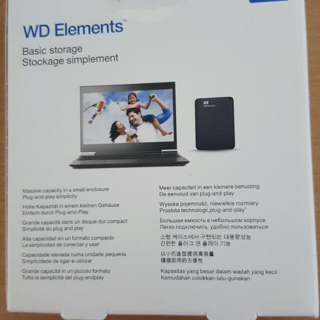 WD Elements External Hard Disk (1TB), Computers & Tech, Parts ...
