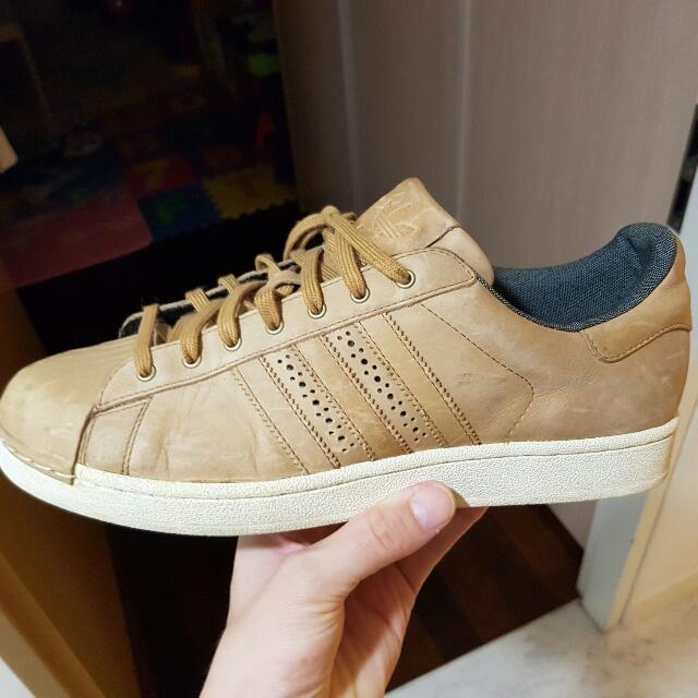 Adidas superstar 80s hotsell linen khaki suede