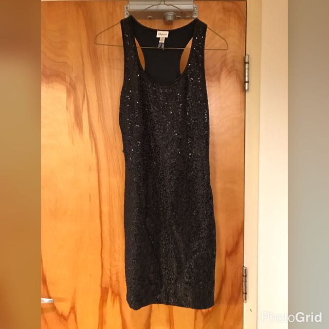 Dynamite Black Glitter Dress Women s Fashion Clothes on Carousell