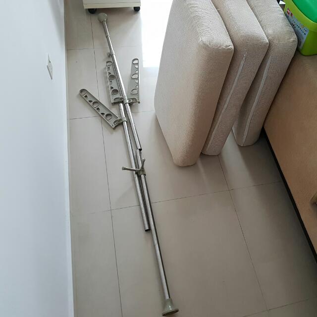 Extendable Clothes Stand Pole From Floor To Ceiling Furniture