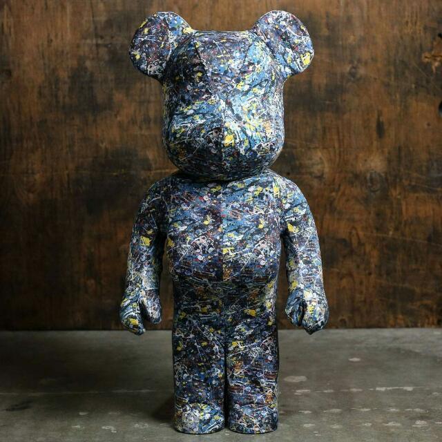 jackson pollock bearbrick 1000