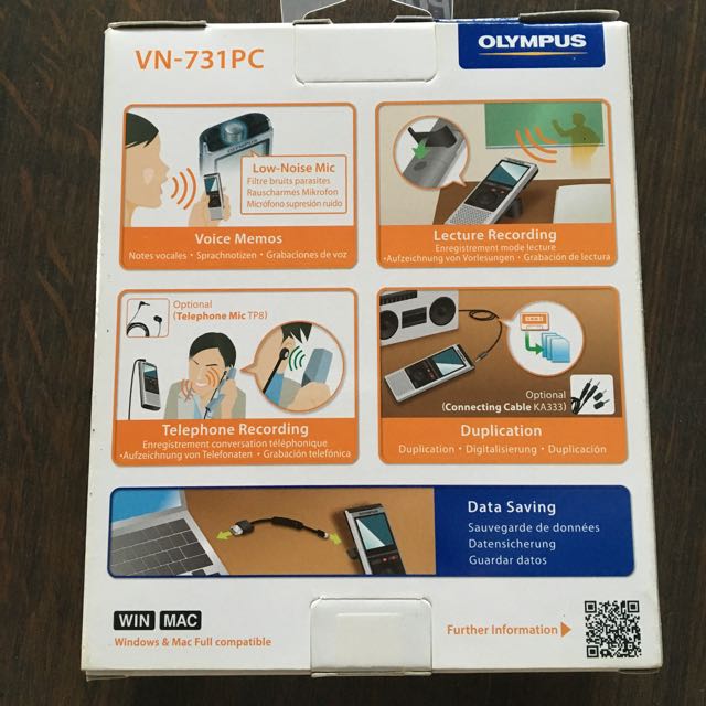 Olympus Digital Voice Recorder VN731PC, Audio, Voice Recorders on