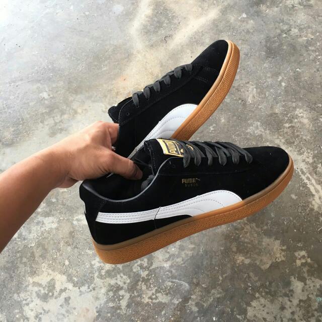 Puma suede black gum sole 2025