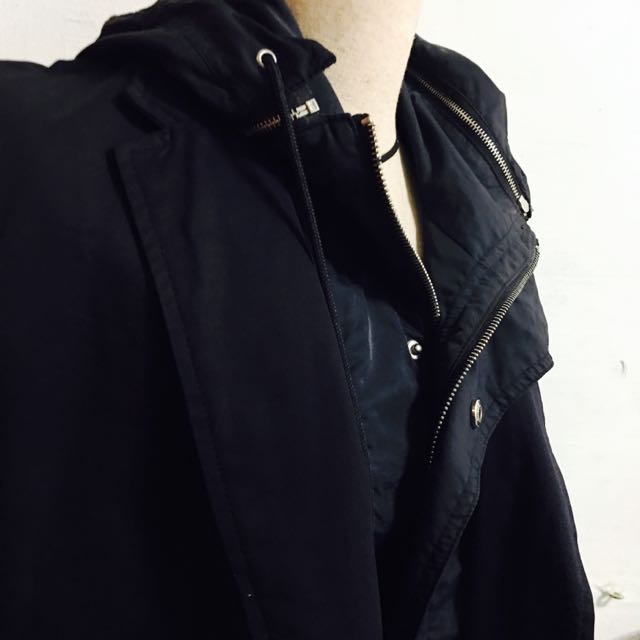 zara mens jacket black