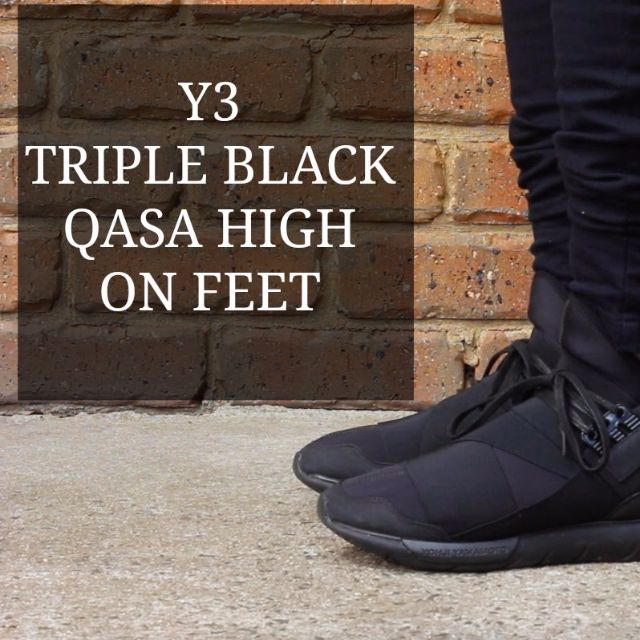y3 qasa high on feet