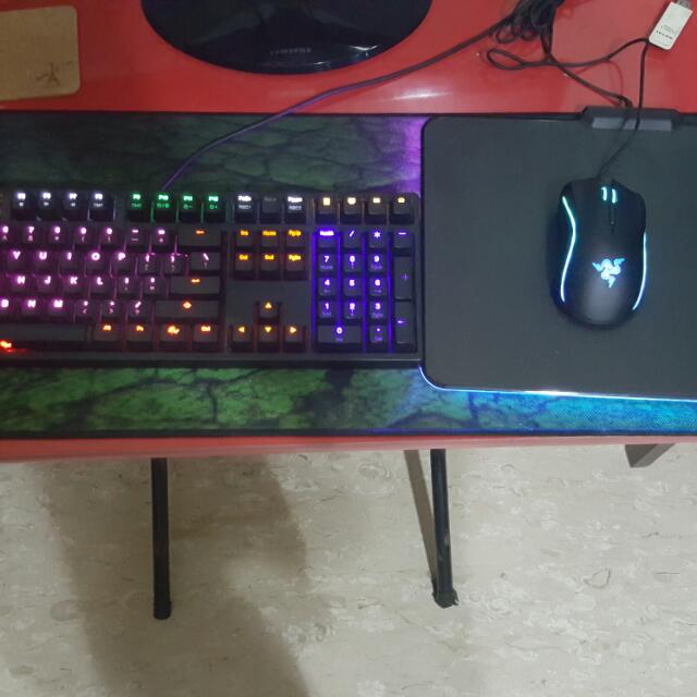 Ducky Razer Gaming Set Keyboard Mouspad Mouse Electronics Computer Parts Accessories On Carousell