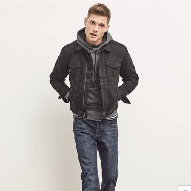 Gap mens black denim jacket top