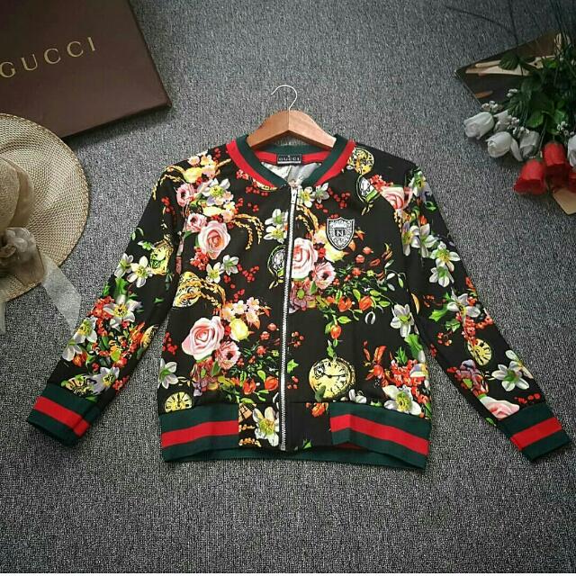 gucci flower bomber jacket