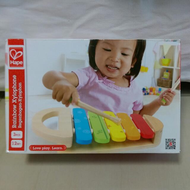 Hape Rainbow Xylophone Babies Kids Toys Walkers On Carousell