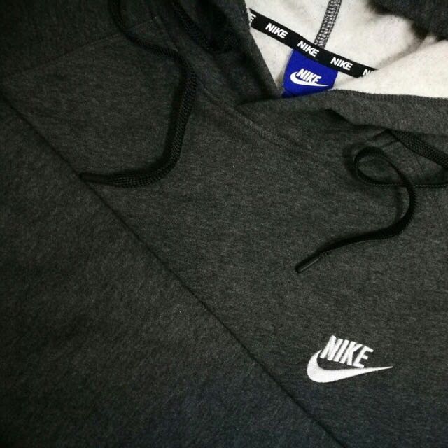 Nike gray aw77 hoodie with arm pocket shop