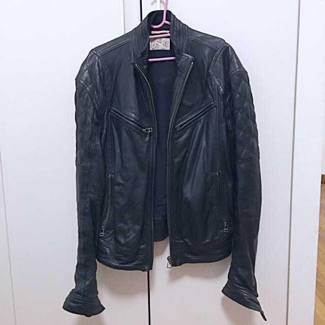 levi mens leather bomber jackets
