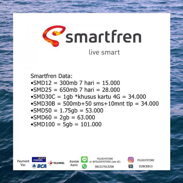 Paket Data Kuota Internet Smartfren Murah Telepon Seluler Tablet Di Carousell Jika dibandingkan dengan beberapa paket lainnya, smartfren memiliki harga yang murah dan terjangkau. carousell