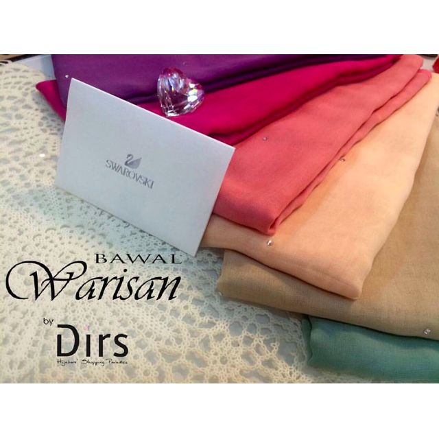 Tudung Bawal Warisan Batu Tabur Swarovski 45 Muslimah Fashion On