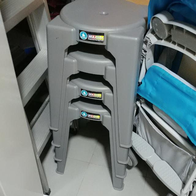 UNICA Plastic Stools 4 Pieces Babies Kids Baby Nursery