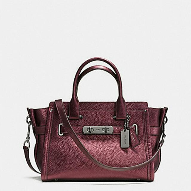 Coach swagger 27 in pebble leather outlet