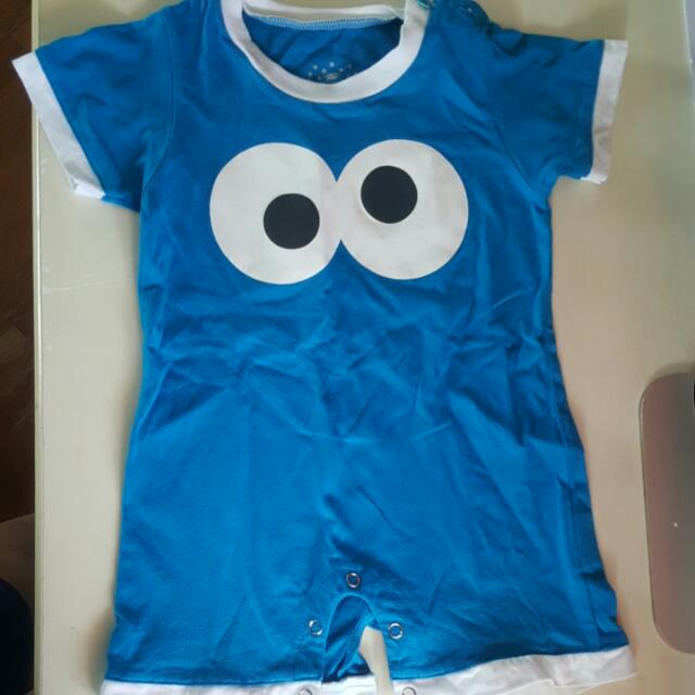 cookie monster romper