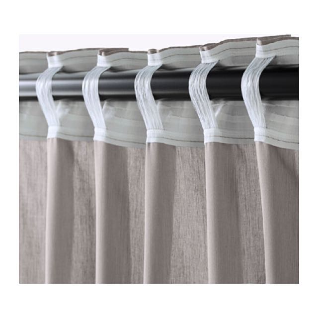 Ikea Grey Vivan Curtains Home Furniture Others On Carousell