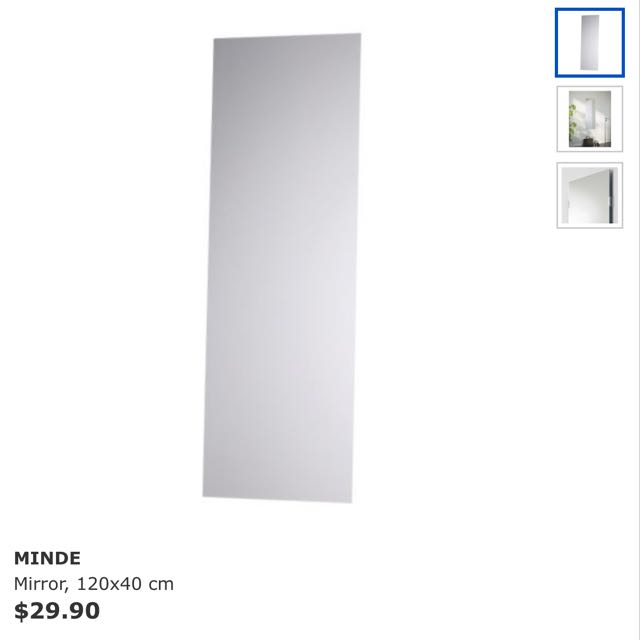 Ikea MINDE Wall Mirrors 2 Pcs, Furniture & Home Living, Home Decor