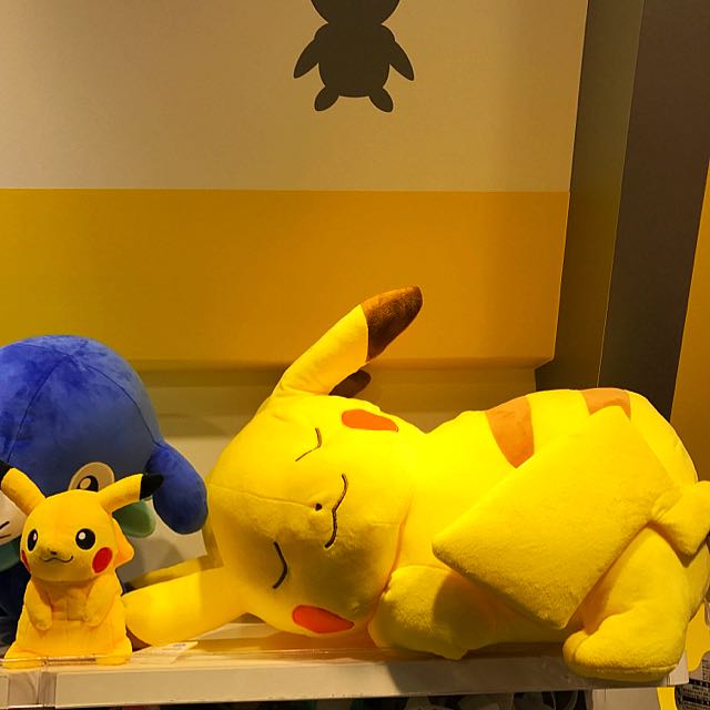 Last Two Pokemon Center Japan Original Giant Sleeping Pikachu Plush Toys Games Bricks Figurines On Carousell