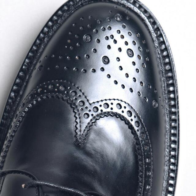 Mens black brogue shoes best sale