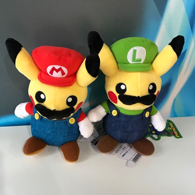 mario and luigi pikachu plush