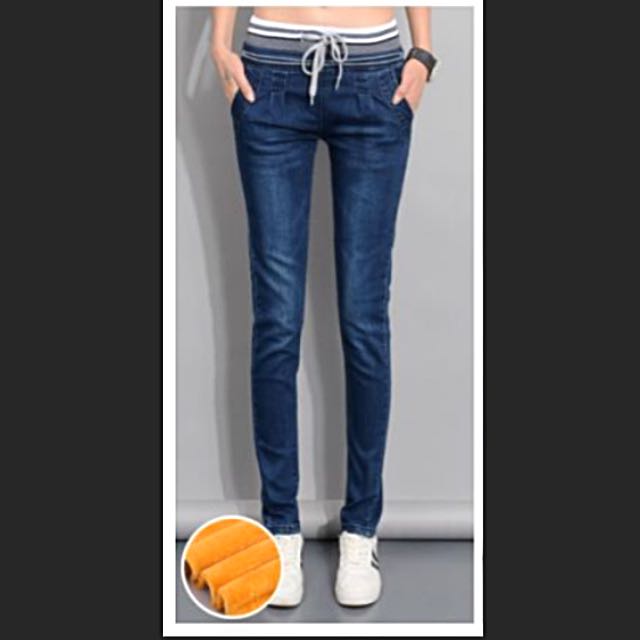 Thermal jeans women clearance