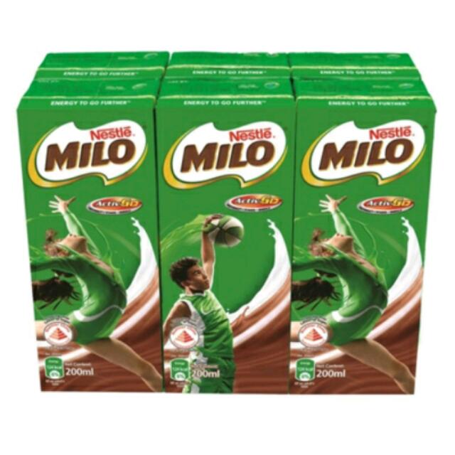 Nestle Milo Ready To Drink (RTD) 200ml X 6pkts, Health & Nutrition ...