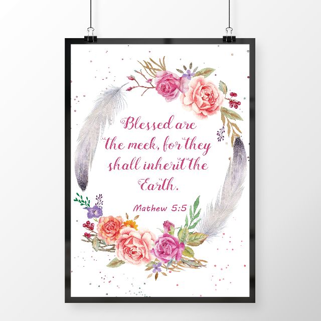 Somegoodwords Art Print Wreath Gift Customised Home Decor