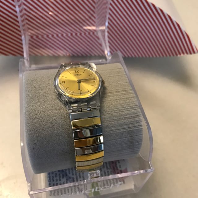 Swatch elastic clearance metal strap
