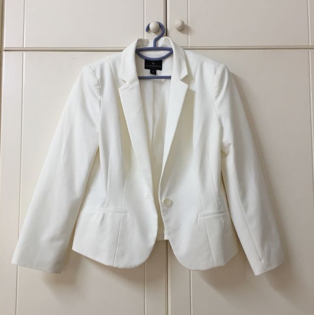 Worthington white blazer cheap