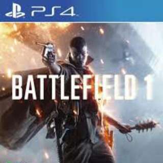 Reserved - Battlefield 1(R3) For PS4