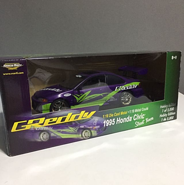 Extreme Rare!! ERTL Honda Civic EG Limited Edition Greddy Version