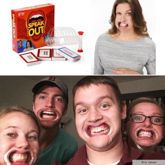 HKA0250AA Speak Out Funny Mouthpiece Board Challenge Mouthguard BEST