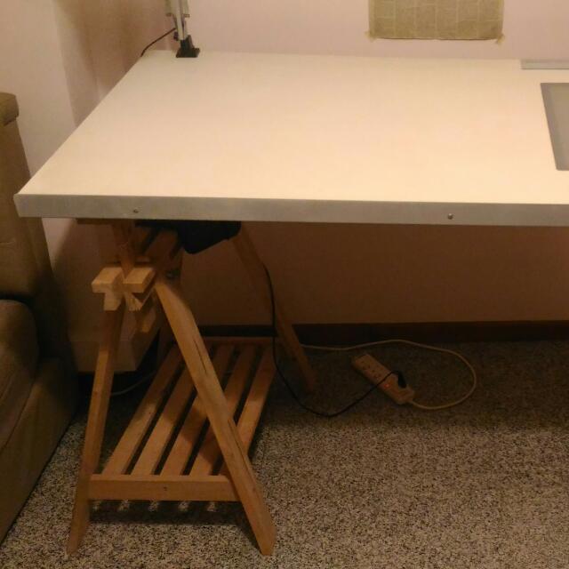ikea drafting table with light box