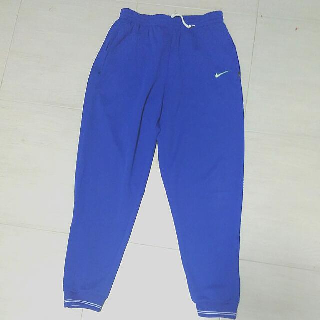 blue jogger sweatpants