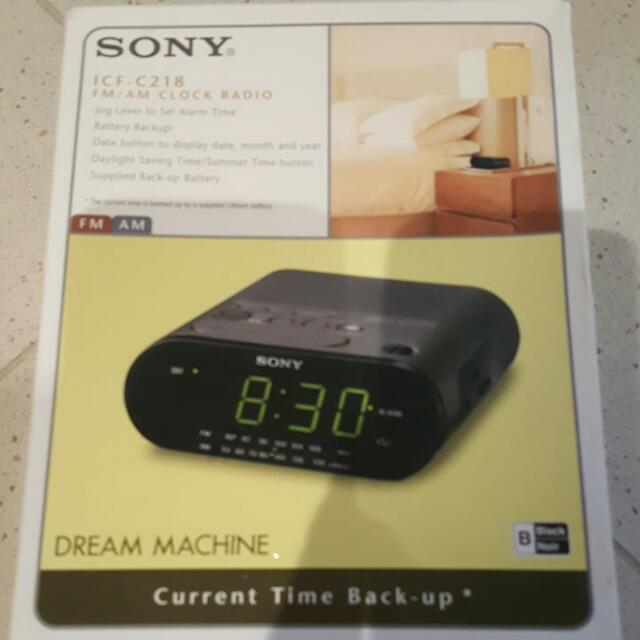 Sony Bedside Clock, Furniture & Home Living, Home Decor, Clocks on