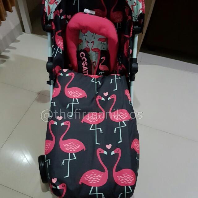 cosatto double stroller flamingo