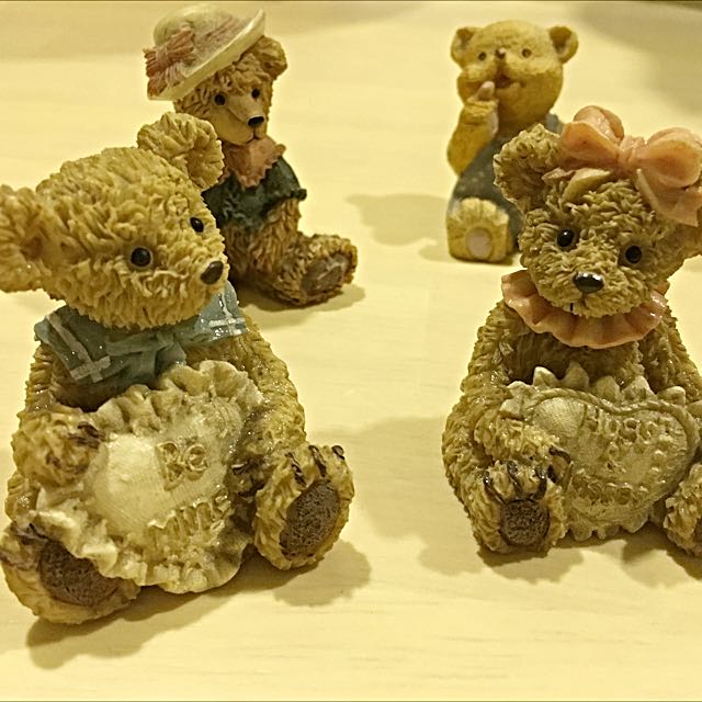 Teddy Bear Figurines Home Decor, Furniture & Home Living, Home Decor