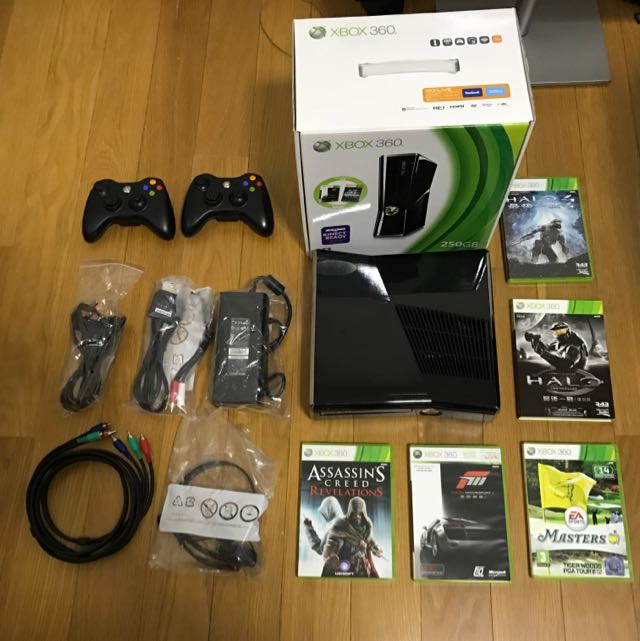 Xbox 360 Slim 250gb Bundle Toys Games Video Gaming Consoles On Carousell
