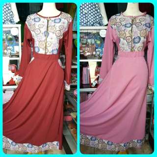 Gamis bhn baloteli kombi tenun
