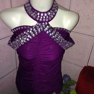 Purple party dress