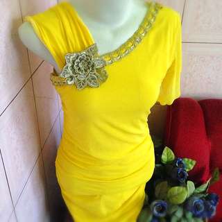 Yellow party dress