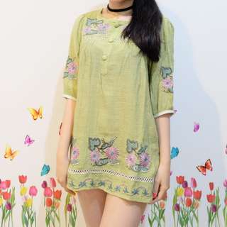 Cute Green Blouse