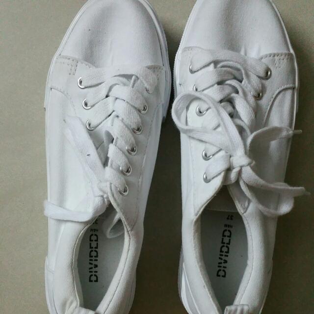 BN H m Coachella White Platform Sneakers Women s Fashion