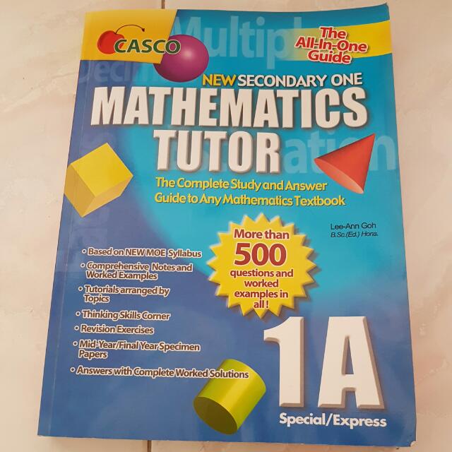 Casco Sec 1 Mathematics Tutor 1a 1b All In One Guide Books