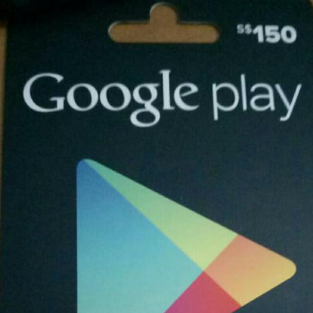 Google Play Gift Card Credits 150 Original Authentic Local Singapore Version Not Usa Mobile Phones Tablets Android Phones Xiaomi On Carousell