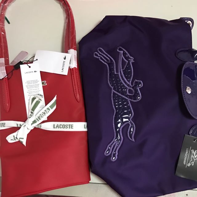 Lacoste And Longchamp Bag