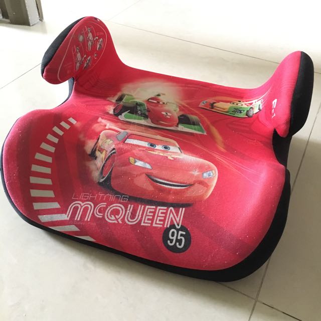 Preloved Lightning McQueen Car Seat Booster, Babies & Kids, Babies